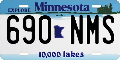 MN license plate 690NMS