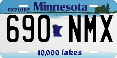 MN license plate 690NMX