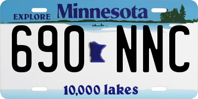 MN license plate 690NNC