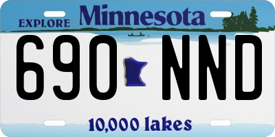 MN license plate 690NND
