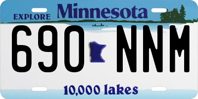 MN license plate 690NNM