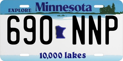 MN license plate 690NNP