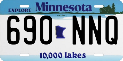 MN license plate 690NNQ