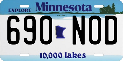 MN license plate 690NOD