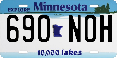 MN license plate 690NOH