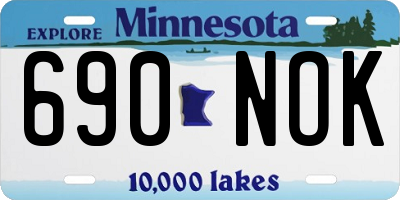 MN license plate 690NOK