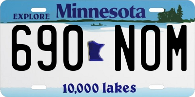 MN license plate 690NOM