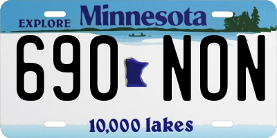 MN license plate 690NON
