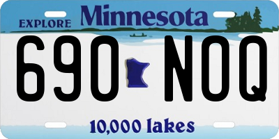 MN license plate 690NOQ
