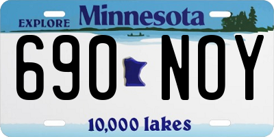 MN license plate 690NOY