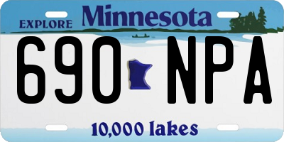 MN license plate 690NPA