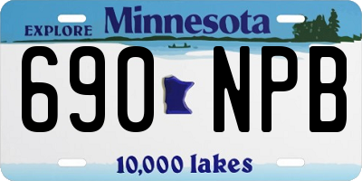 MN license plate 690NPB
