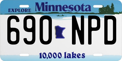 MN license plate 690NPD