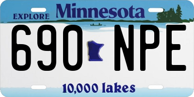 MN license plate 690NPE