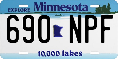 MN license plate 690NPF