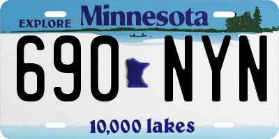 MN license plate 690NYN