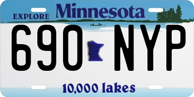 MN license plate 690NYP