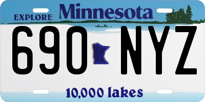 MN license plate 690NYZ