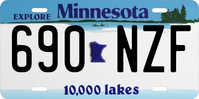 MN license plate 690NZF