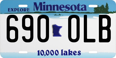 MN license plate 690OLB