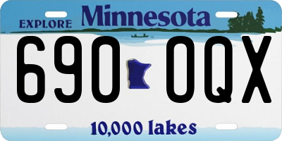 MN license plate 690OQX