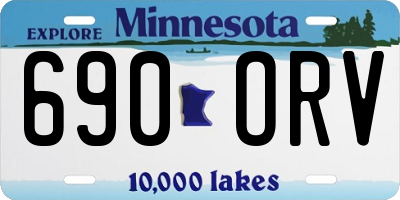 MN license plate 690ORV