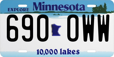MN license plate 690OWW