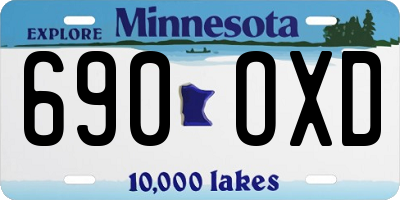 MN license plate 690OXD