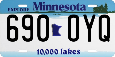 MN license plate 690OYQ