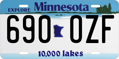MN license plate 690OZF