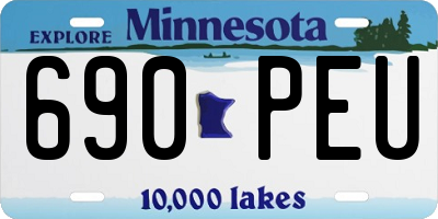 MN license plate 690PEU