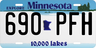 MN license plate 690PFH