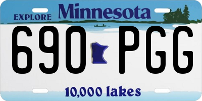 MN license plate 690PGG
