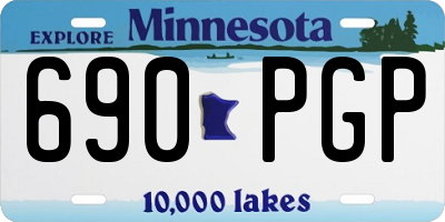 MN license plate 690PGP