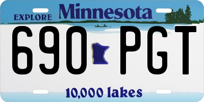 MN license plate 690PGT