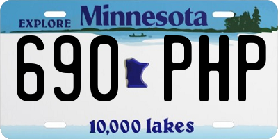 MN license plate 690PHP