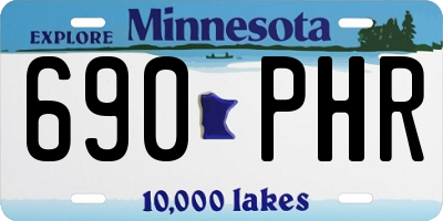 MN license plate 690PHR