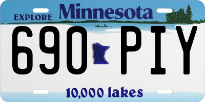 MN license plate 690PIY