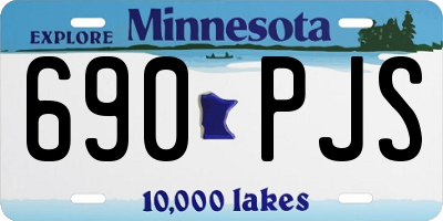 MN license plate 690PJS