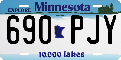 MN license plate 690PJY