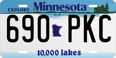 MN license plate 690PKC