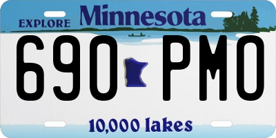 MN license plate 690PMO