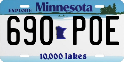 MN license plate 690POE
