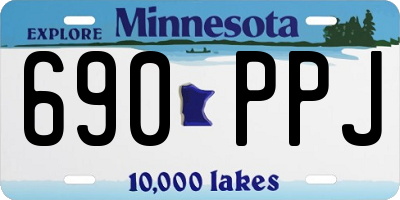 MN license plate 690PPJ