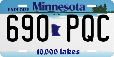 MN license plate 690PQC