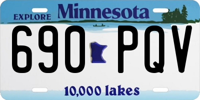 MN license plate 690PQV