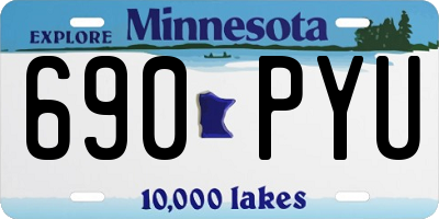 MN license plate 690PYU