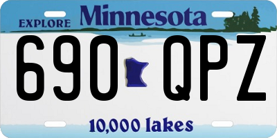 MN license plate 690QPZ