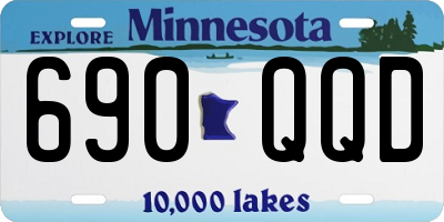 MN license plate 690QQD