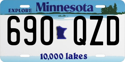 MN license plate 690QZD